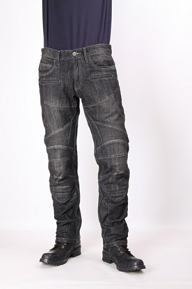 デグナー DP-27デニム×レザーパンツ Mサイズ DEGNER（デグナー