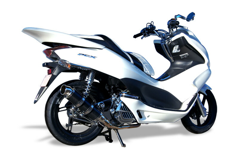 楽天市場】ホンダ PCX JF28 カスタム カーボン マフラー ガスケット付