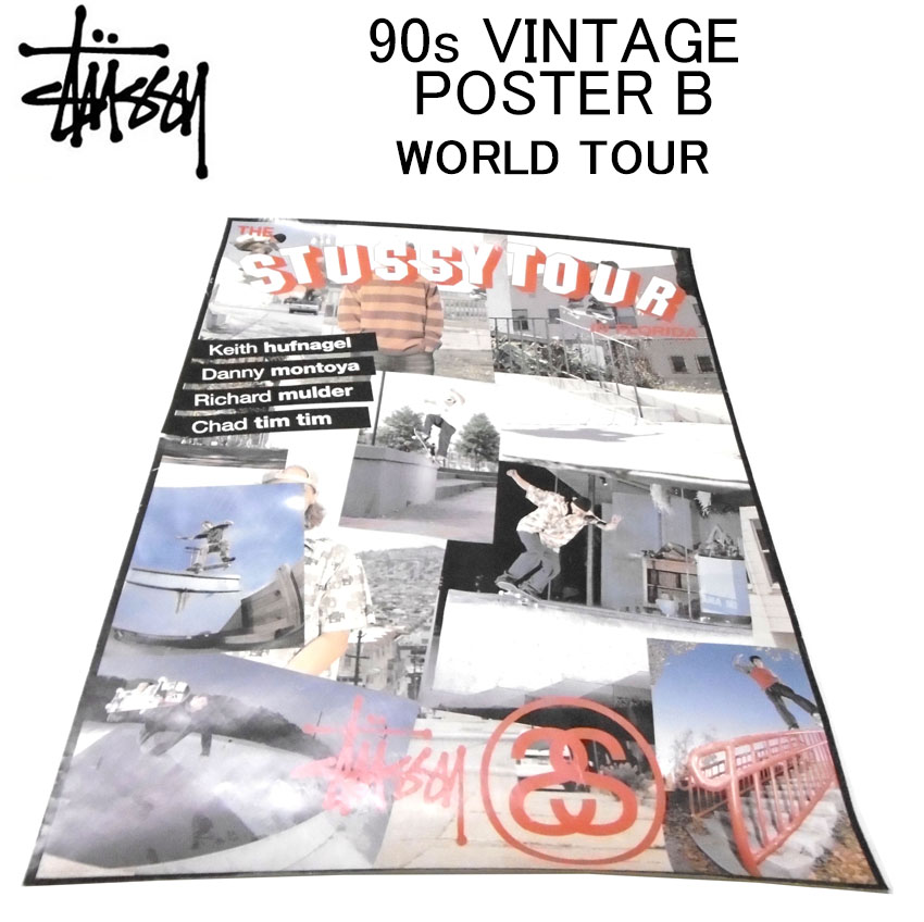 楽天市場】ステューシー ポスター STUSSY 90s VINTAGE POSTER Bアート