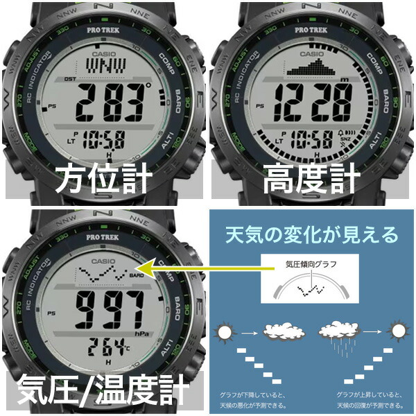 楽天市場】プロトレック CASIO PRO TREK PRW-35Y-3JF 42,0 2023年5月