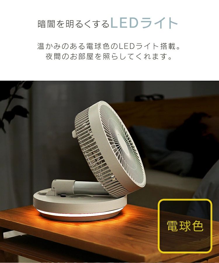 楽天市場】2025モデル 扇風機 DCモーター コードレス 扇風機