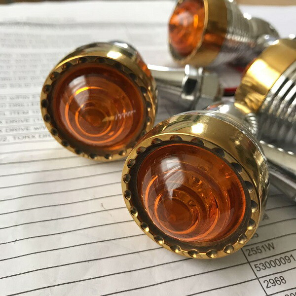 楽天市場】Blowout 真鍮 LEDウィンカー 4個 ブラス ビンテージ BRASS
