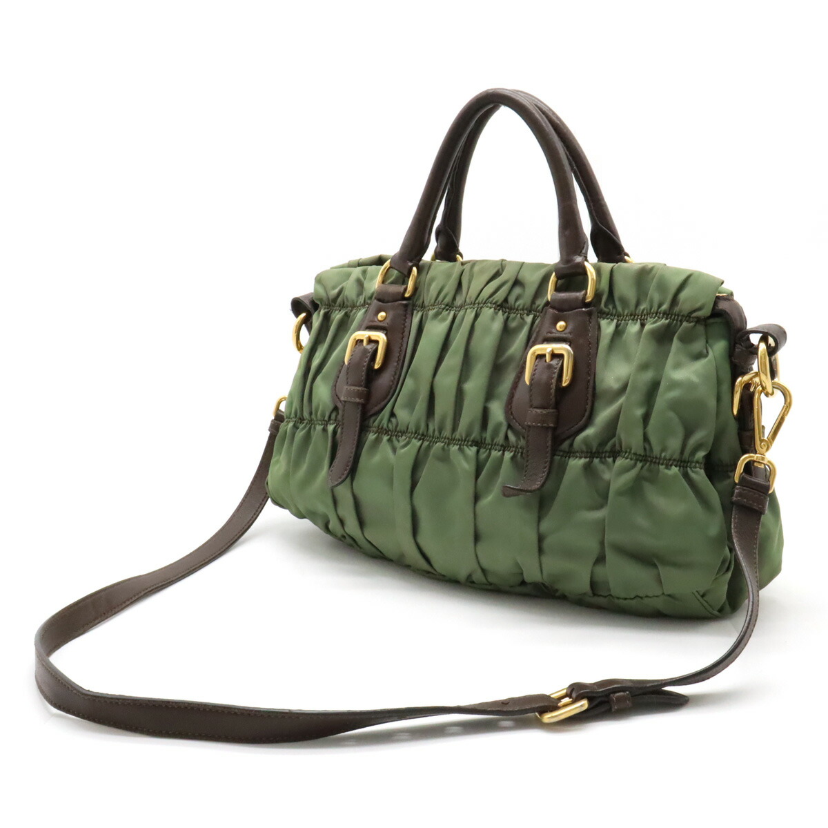 楽天市場】PRADA プラダ ギャザー ハンドバッグ トートバッグ 2WAY