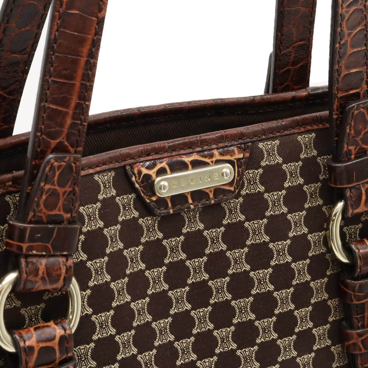 楽天市場】CELINE セリーヌ マカダム柄 トートバッグ ショルダーバッグ