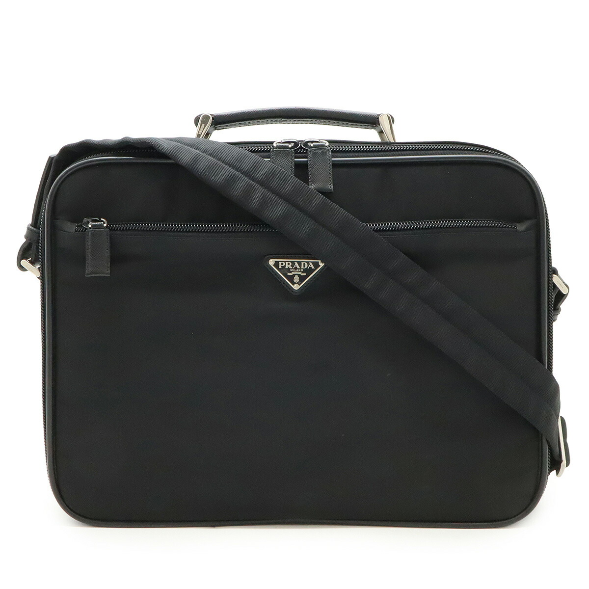 楽天市場】PRADA プラダ トライアングルロゴ ビジネスバッグ ブリーフ