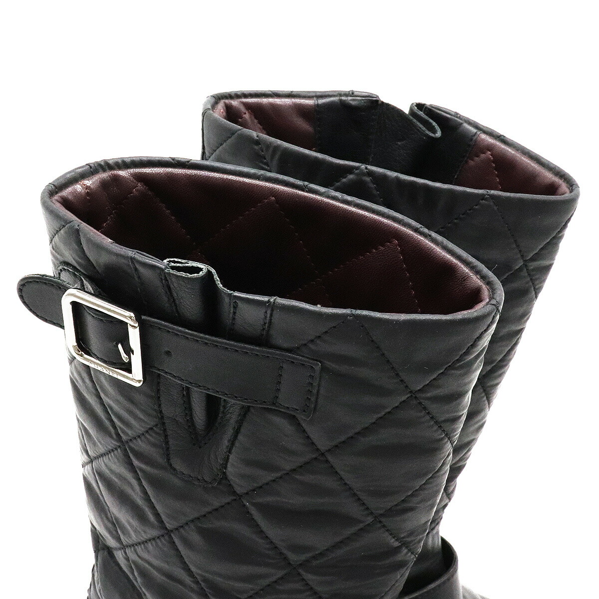 楽天市場】CHANEL シャネル ココマーク マトラッセ エンジニアブーツ