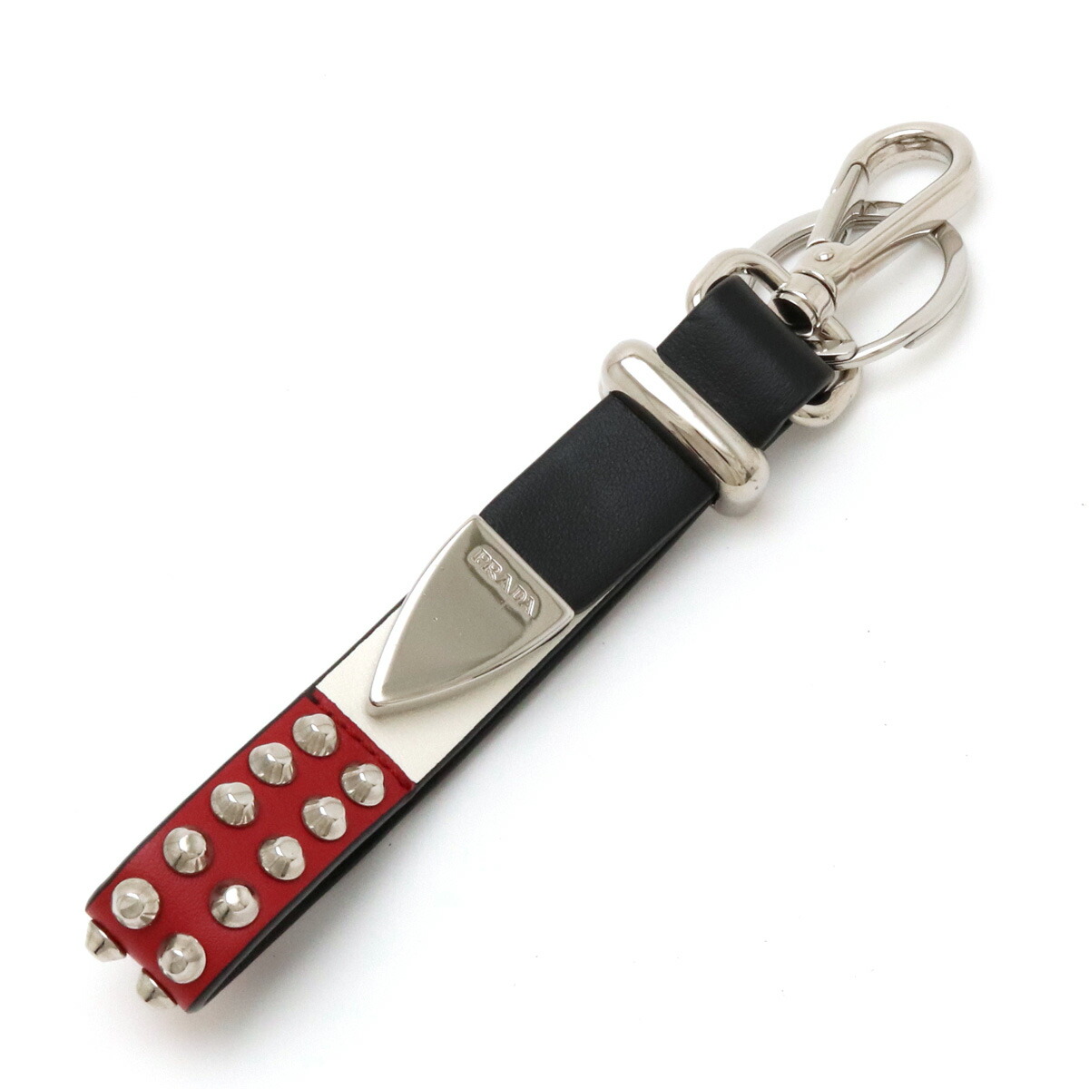 楽天市場】PRADA プラダ スタッズ キーホルダー キーリング バッグ