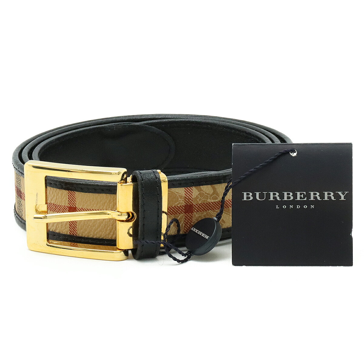 楽天市場】BURBERRY バーバリー ベルト ノバチェック チェック柄