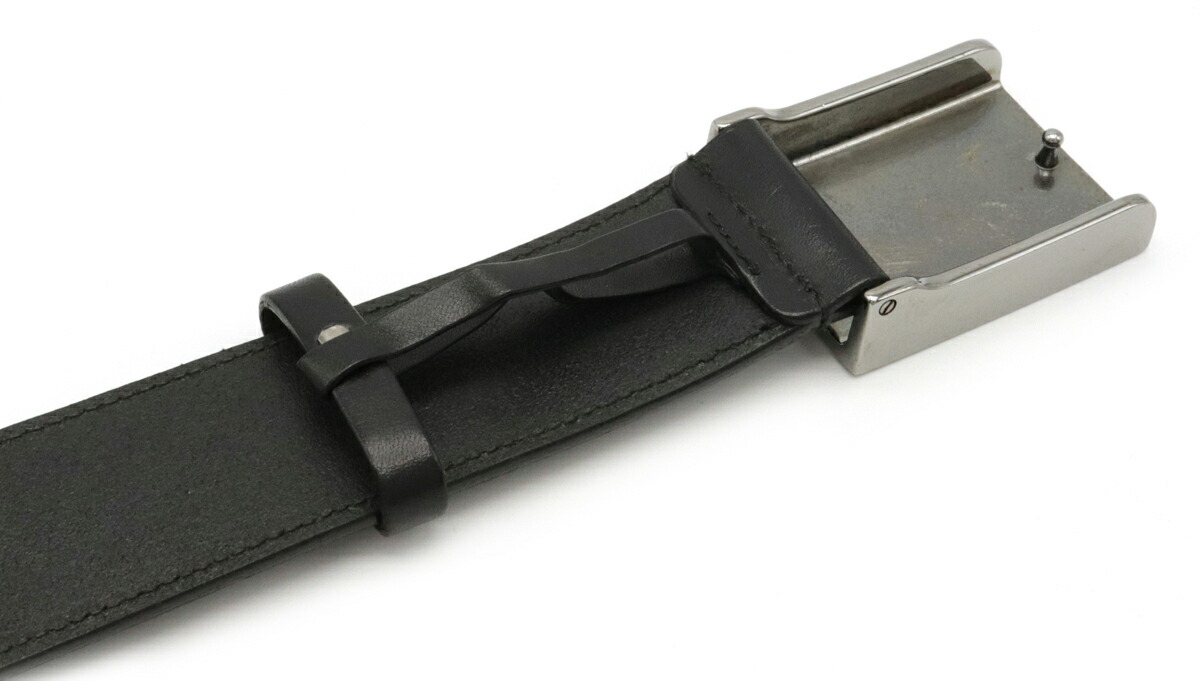 楽天市場】GUCCI グッチ シルバーバックル ベルト レザー ブラック 黒