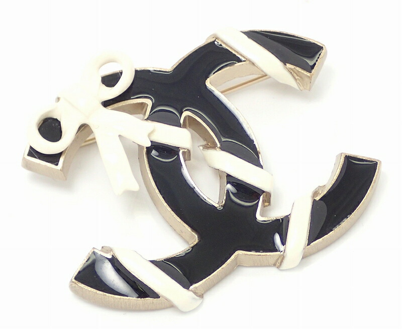 楽天市場】CHANEL シャネル ココマーク リボンモチーフ ピンブローチ