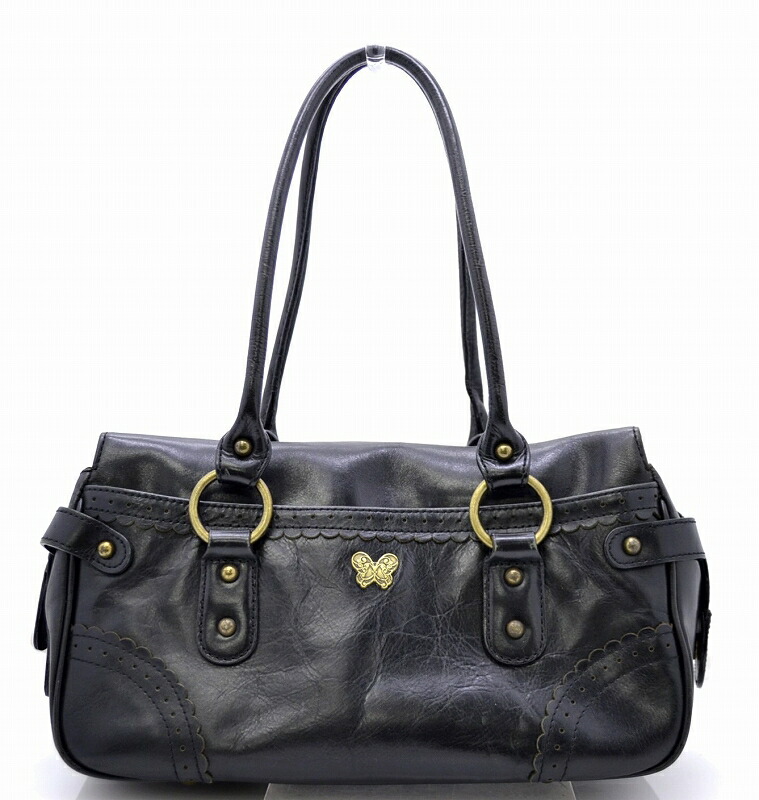 楽天市場】【中古】【バッグ】ANNA SUI アナ スイ レザー ハンドバッグ