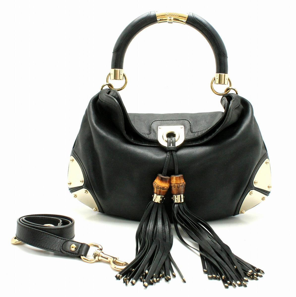 楽天市場】【バッグ】GUCCI グッチ バンブー タッセル インディ 2WAY