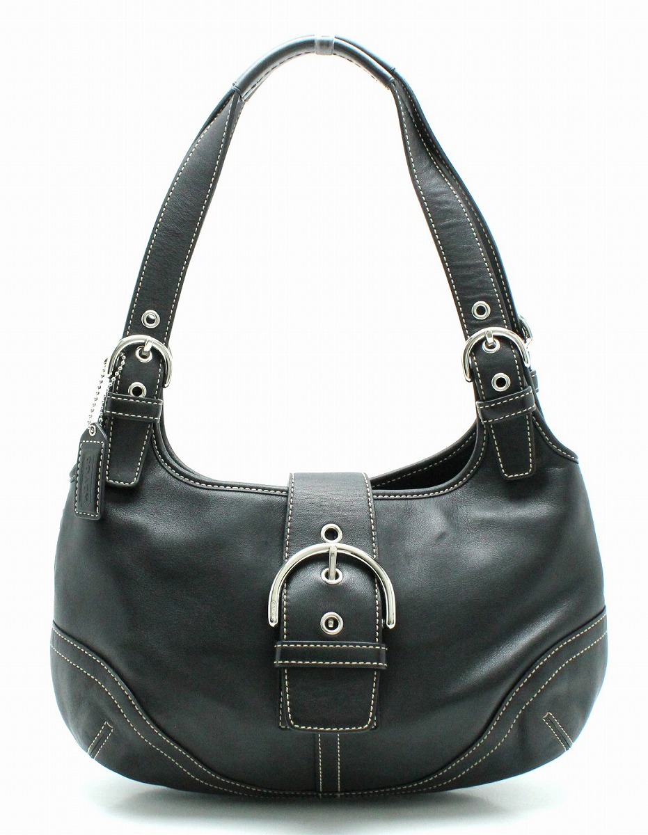 楽天市場】【バッグ】COACH コーチ ソーホー レザー バックル ホーボー