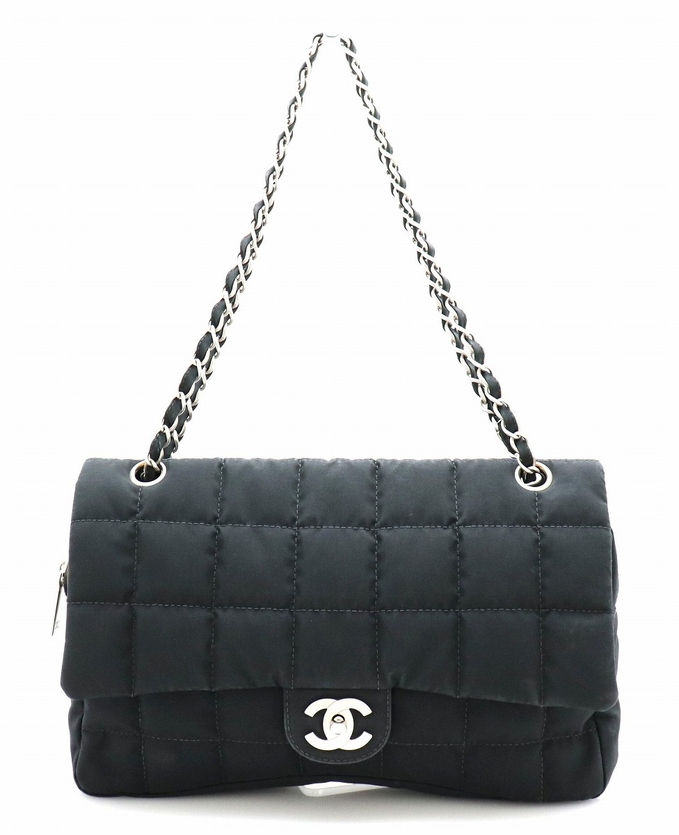 楽天市場】【バッグ】CHANEL シャネル チョコバー ナイロン チェーン