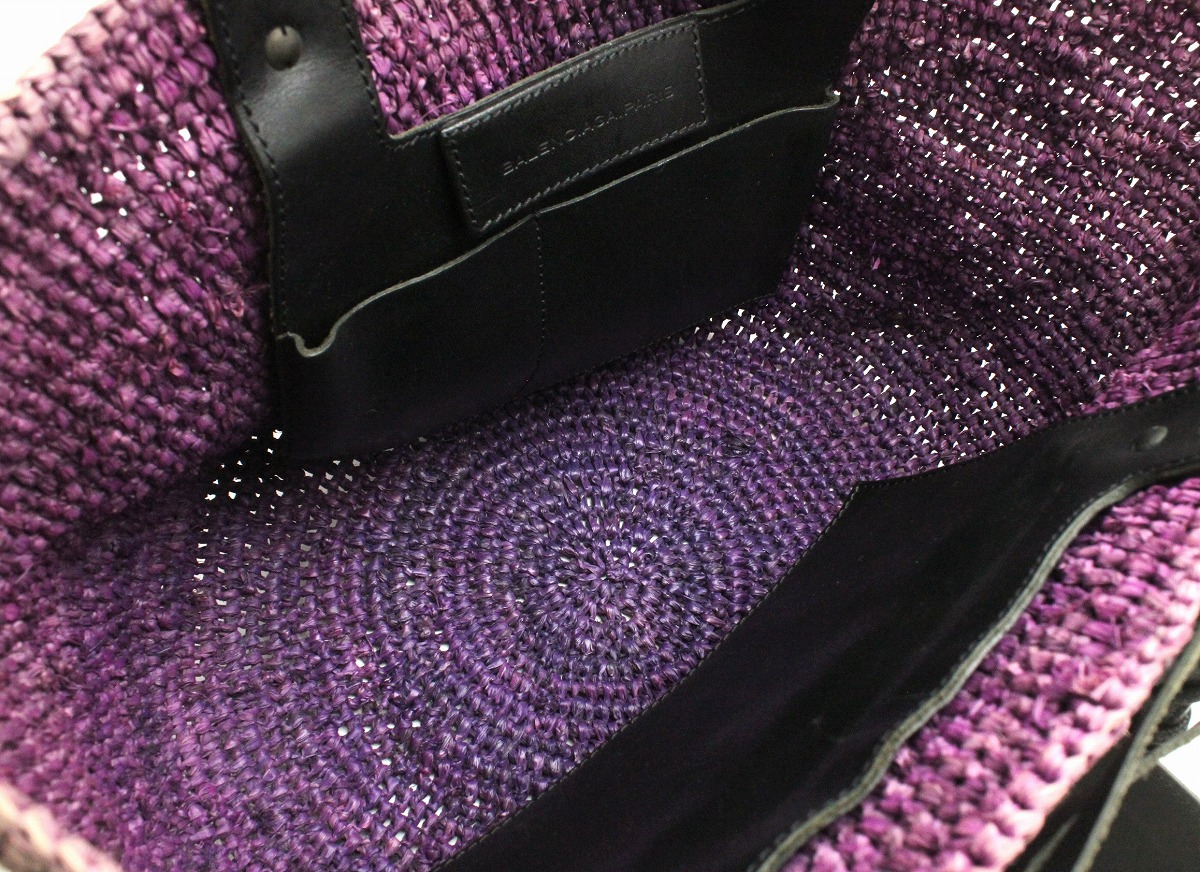 楽天市場】【バッグ】BALENCIAGA バレンシアガ ストローバッグ かご