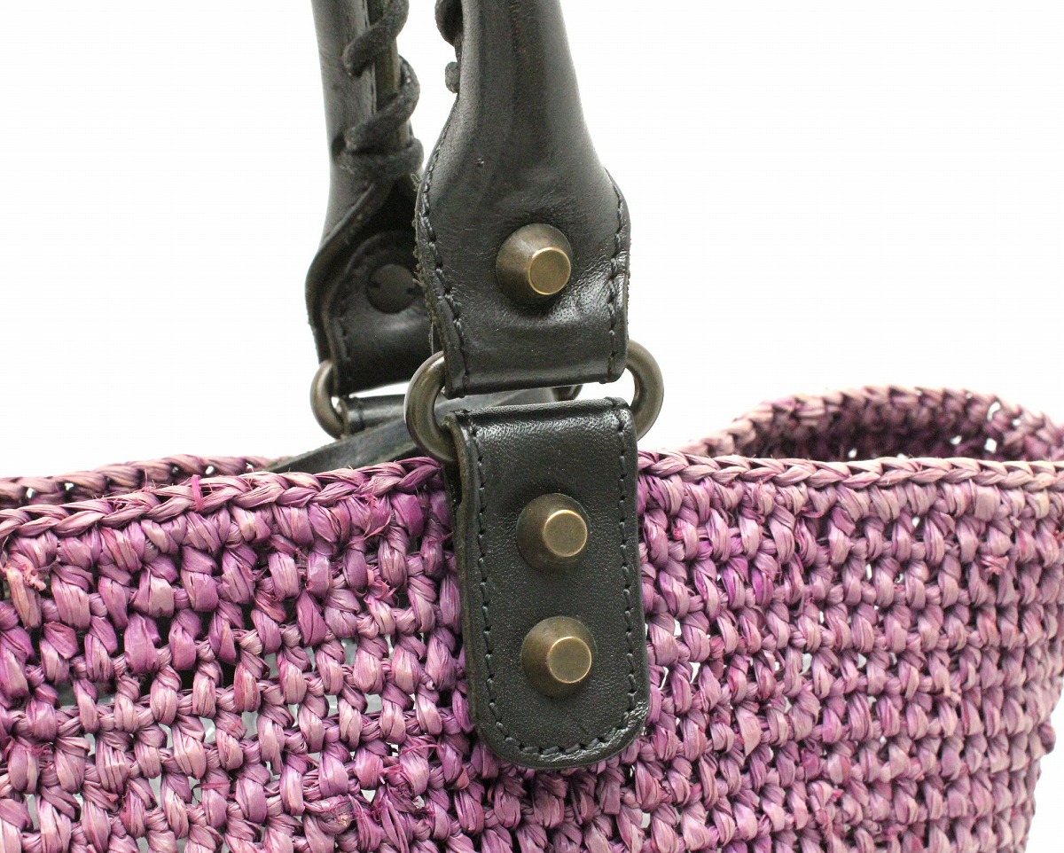 楽天市場】【バッグ】BALENCIAGA バレンシアガ ストローバッグ かご