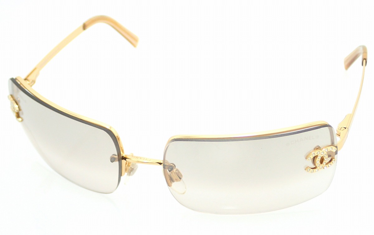 楽天市場】CHANEL シャネル サングラス ココマーク ラインストーン