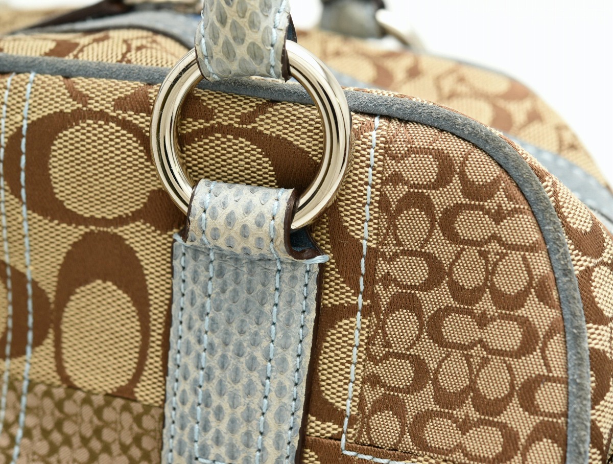 楽天市場】【バッグ】COACH コーチ ソーホー シグネチャー サッチェル