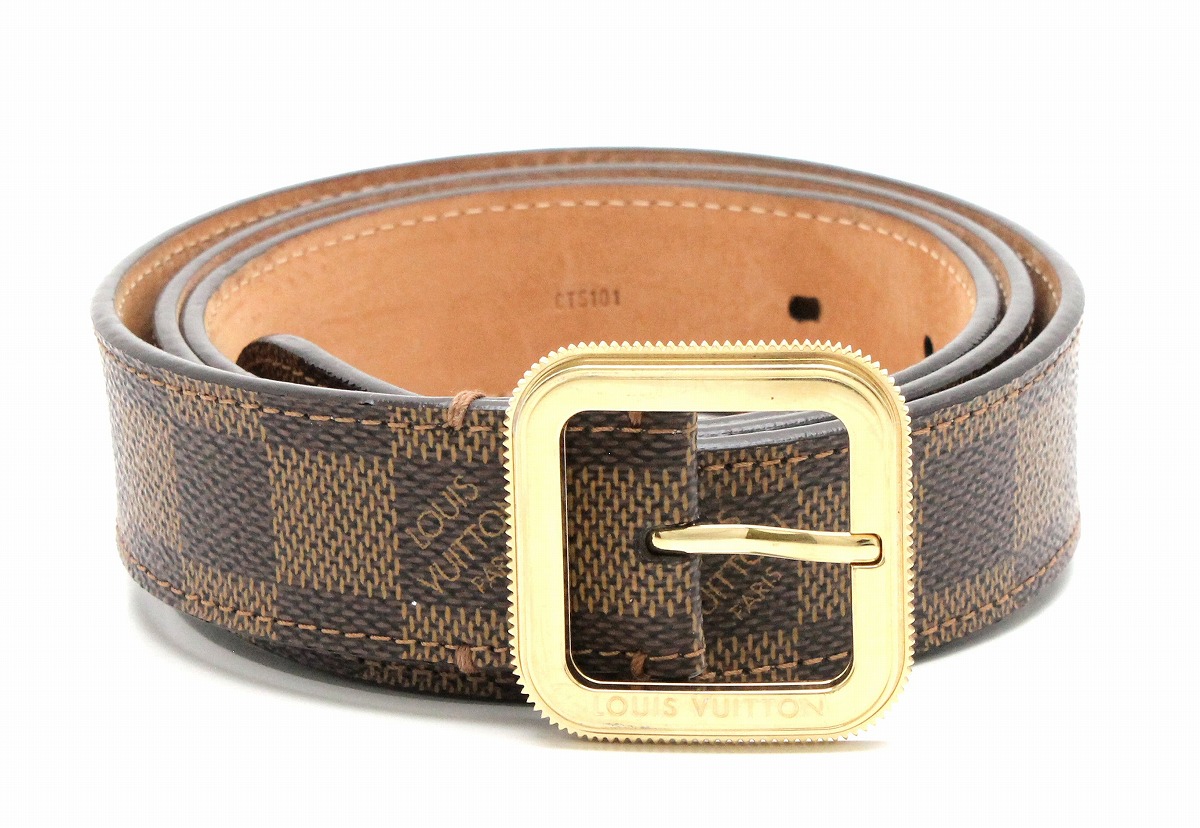 楽天市場】LOUIS VUITTON ルイ ヴィトン ダミエ サンチュール