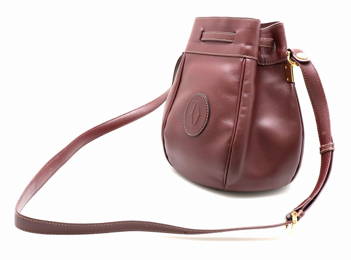 楽天市場】【バッグ】Cartier カルティエ マストライン 巾着型