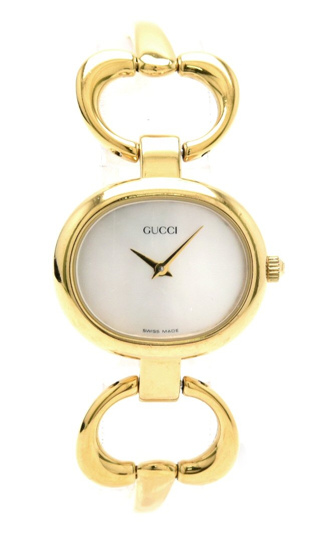 楽天市場】【ウォッチ】GUCCI グッチ シェル文字盤 ゴールドメッキ GP