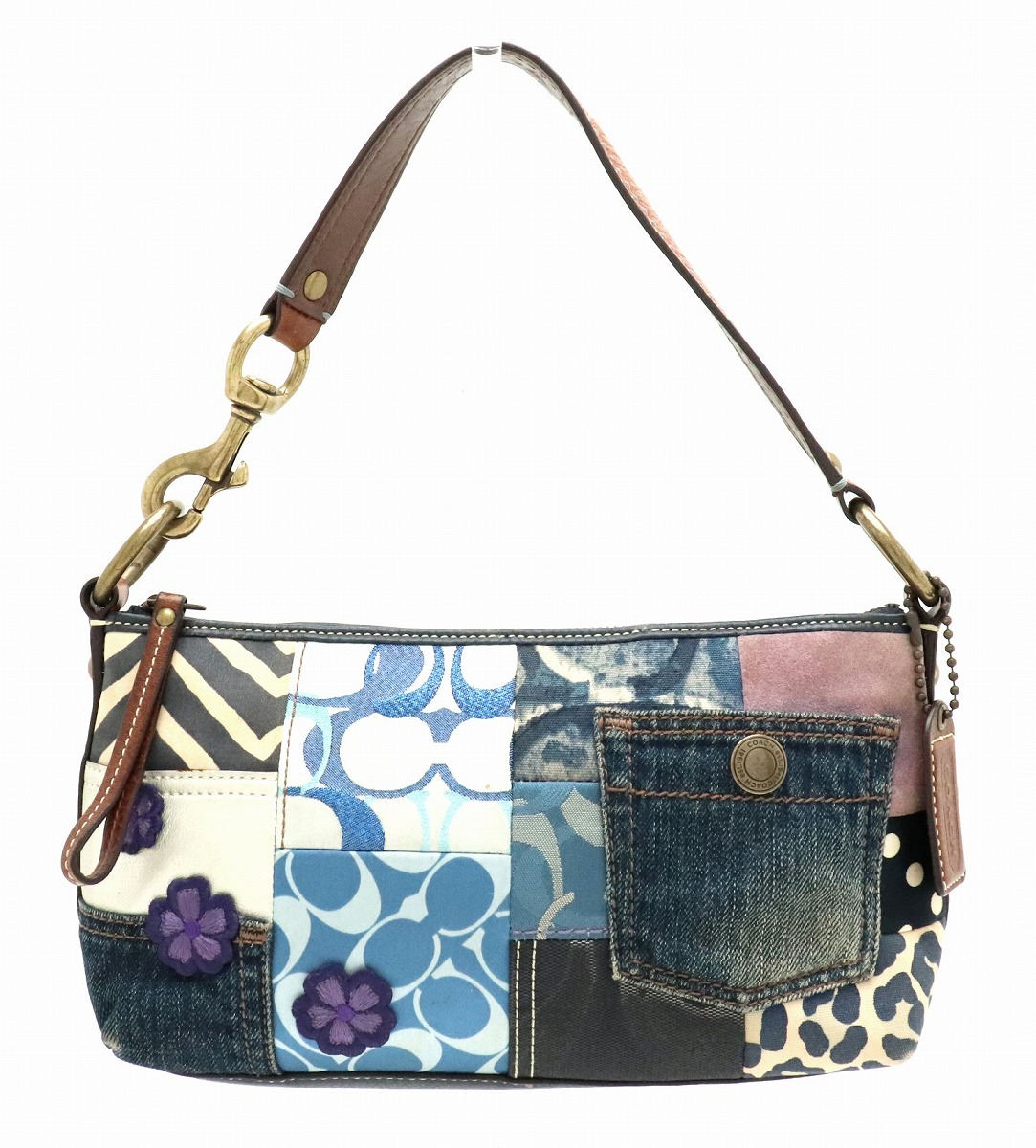 楽天市場】【バッグ】COACH コーチ パッチワーク スモール ホーボー