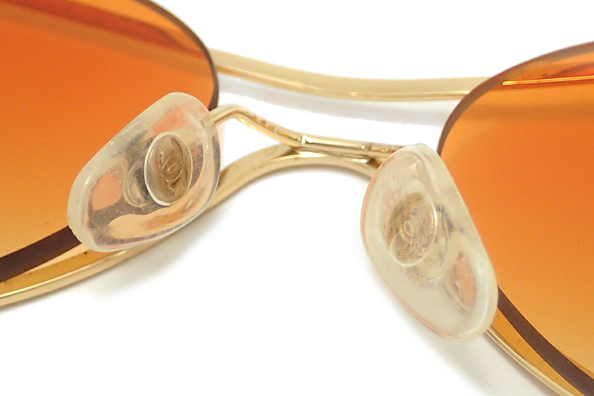 楽天市場】CHANEL シャネル サングラス ココマーク オレンジ