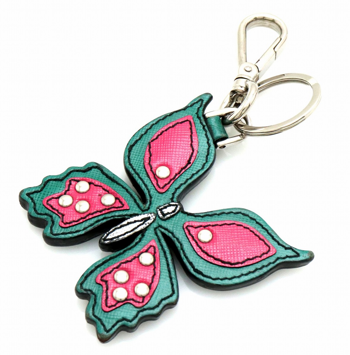 楽天市場】PRADA プラダ パピヨン 蝶 モチーフ キーホルダー