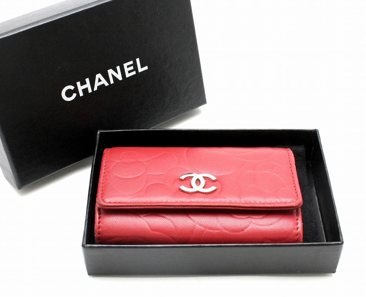 楽天市場】CHANEL シャネル カメリア ココマーク 6連 キーケース