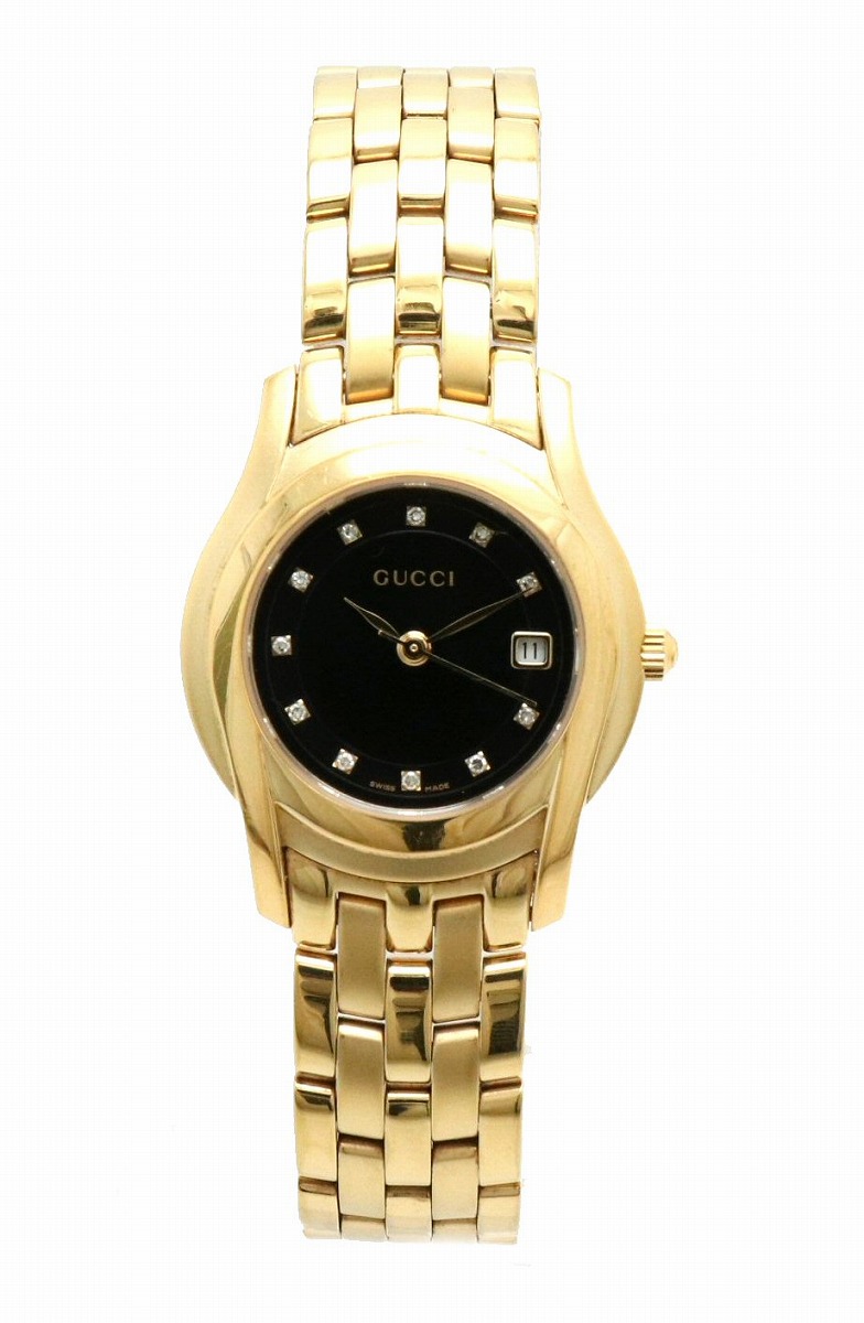 楽天市場】【ウォッチ】GUCCI グッチ デイト 11Pダイヤ ブラック文字盤