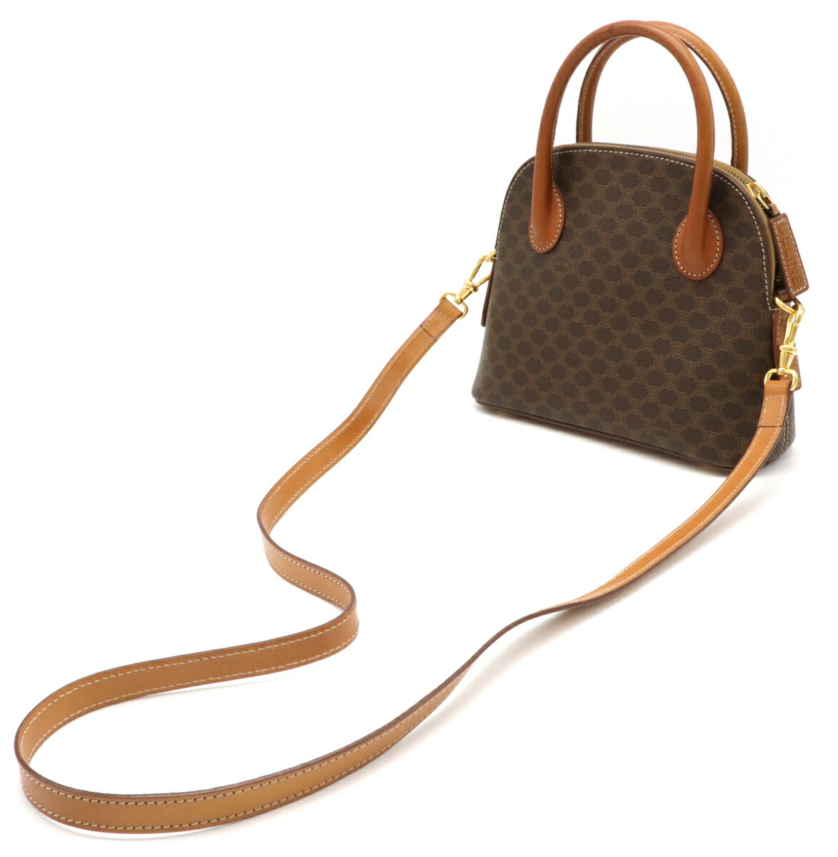 楽天市場】【バッグ】CELINE セリーヌ マカダム柄 ミニハンドバッグ