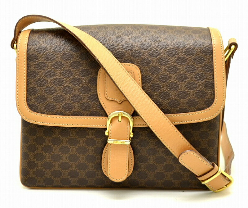 楽天市場】【バッグ】CELINE セリーヌ マカダム柄 ショルダーバッグ