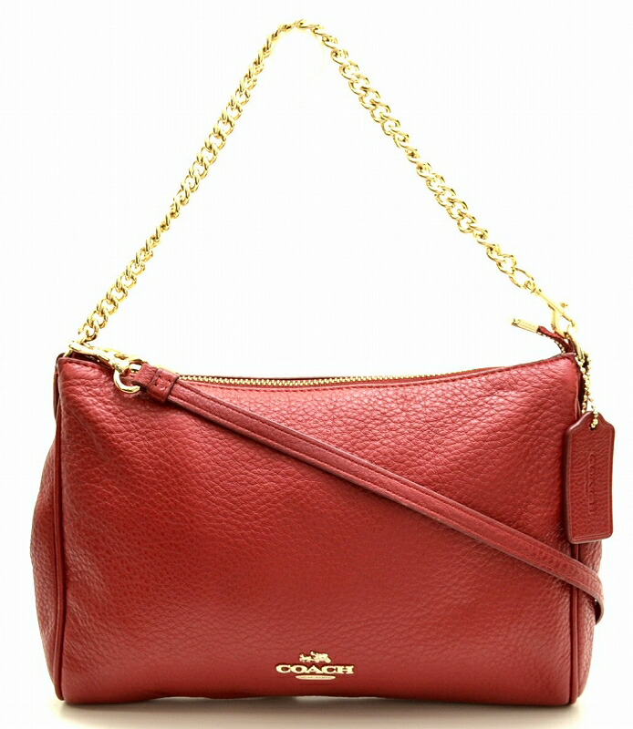 楽天市場】【バッグ】COACH コーチ レザー ハンドバッグ チェーン