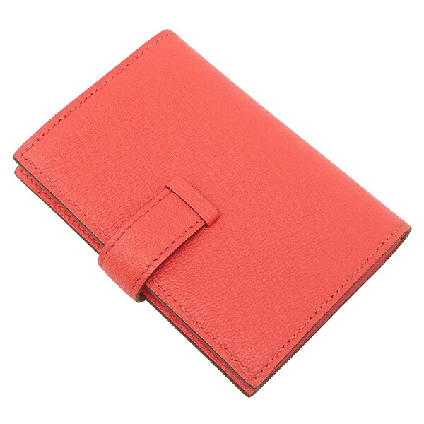 楽天市場】エルメス カードケース ベアン シェーブル ピンク未使用