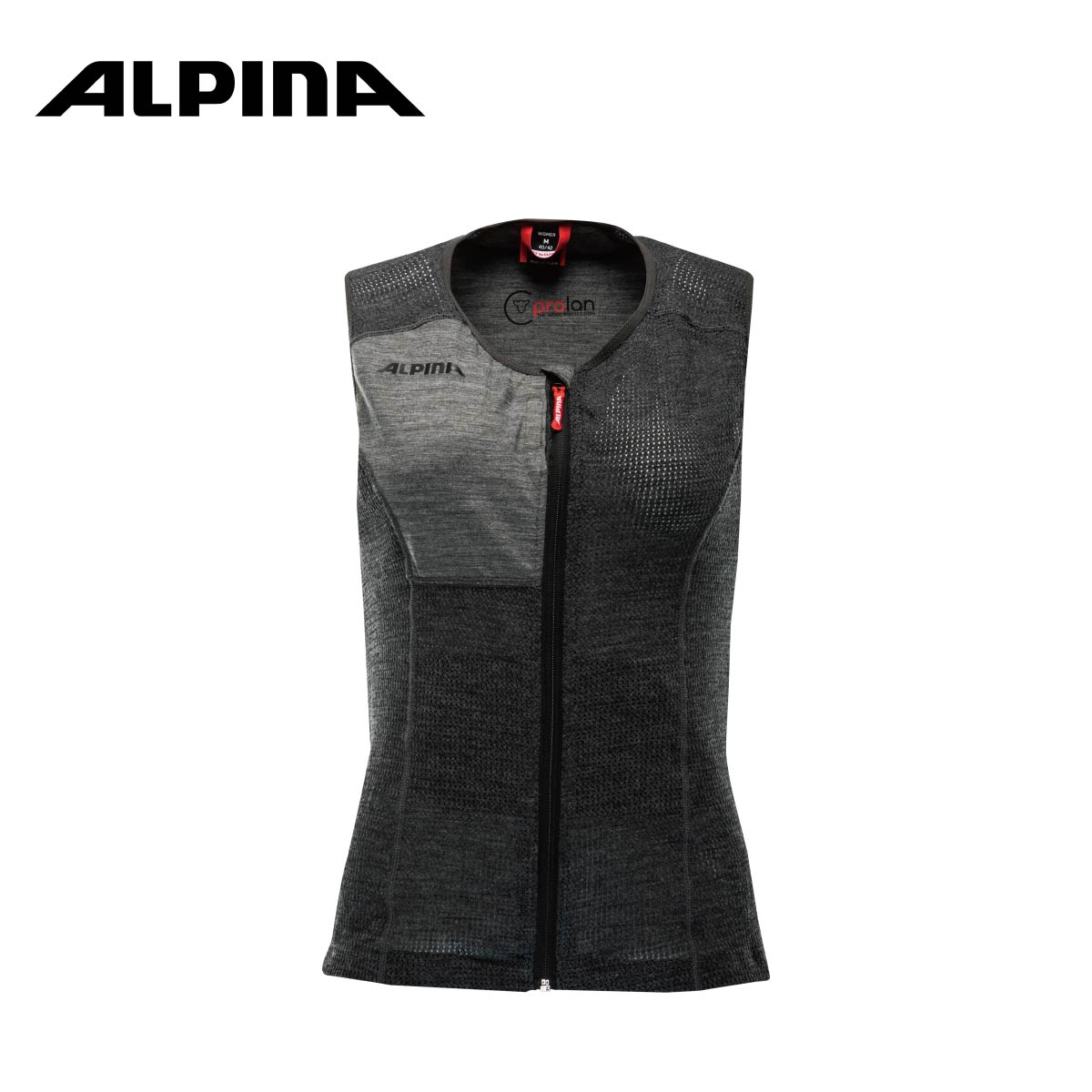 ALPINAスキースノーボードプロテクター レディース 背面 ベストタイプ