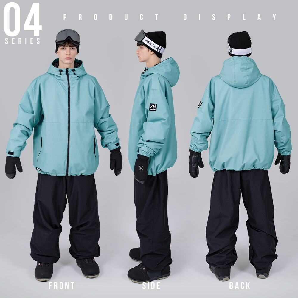 VOLCOM スノーボード スキー ウェアセット 黒/青 クリーニング済み