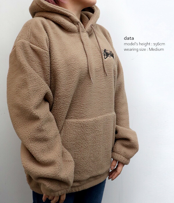楽天市場】ステューシー【STUSSY】218093 BROUSON POLAR FLEECE HOOD