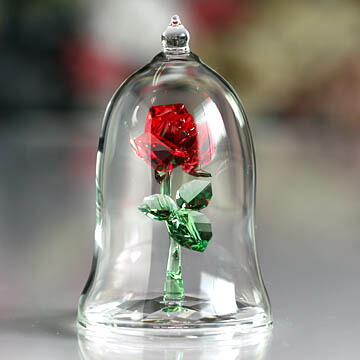 楽天市場】スワロフスキー 置物(Swarovski) DISNEY 魔法のバラ（美女と