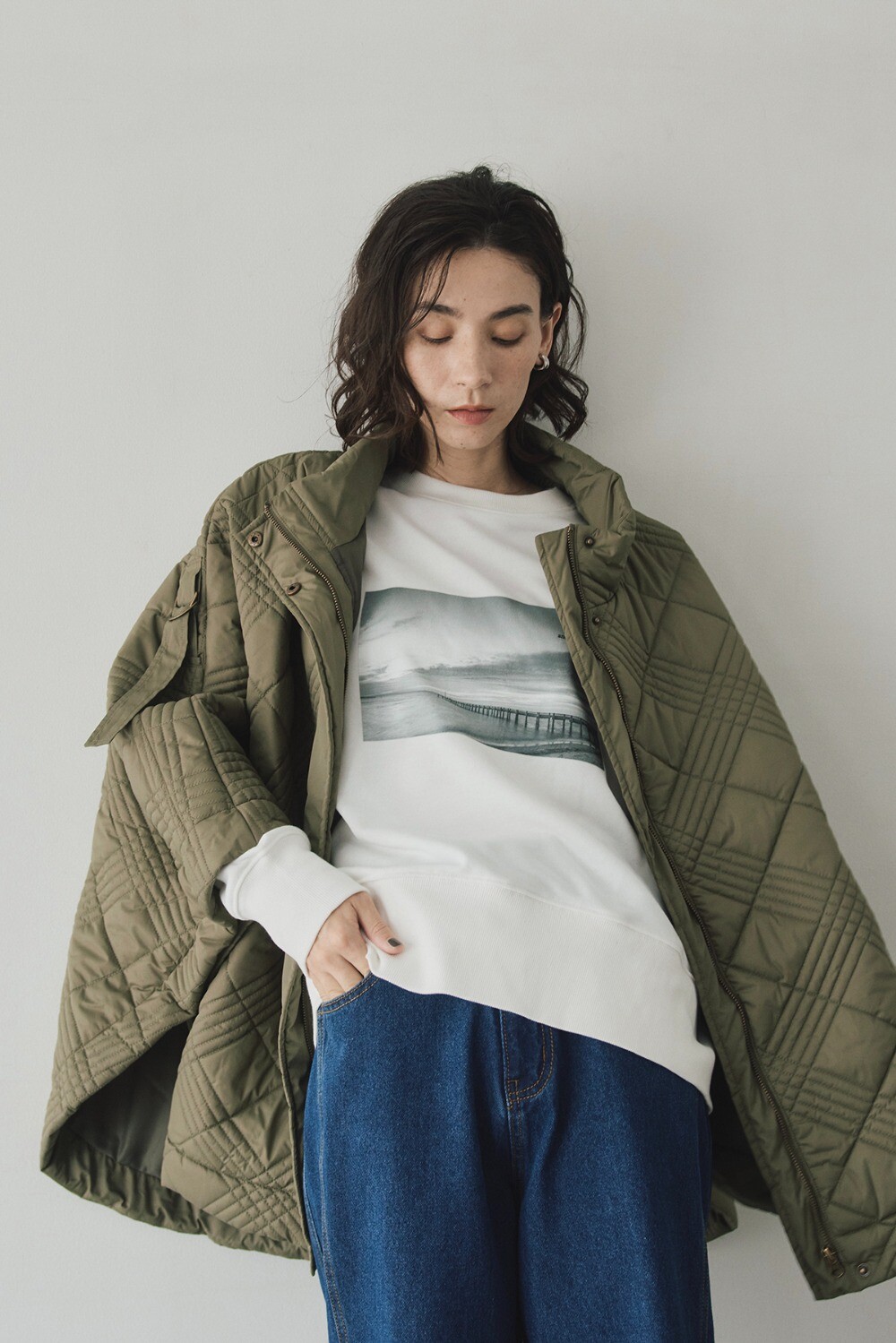 楽天市場】キルティングポンチョコート 88-004979 : BONJOUR SAGAN