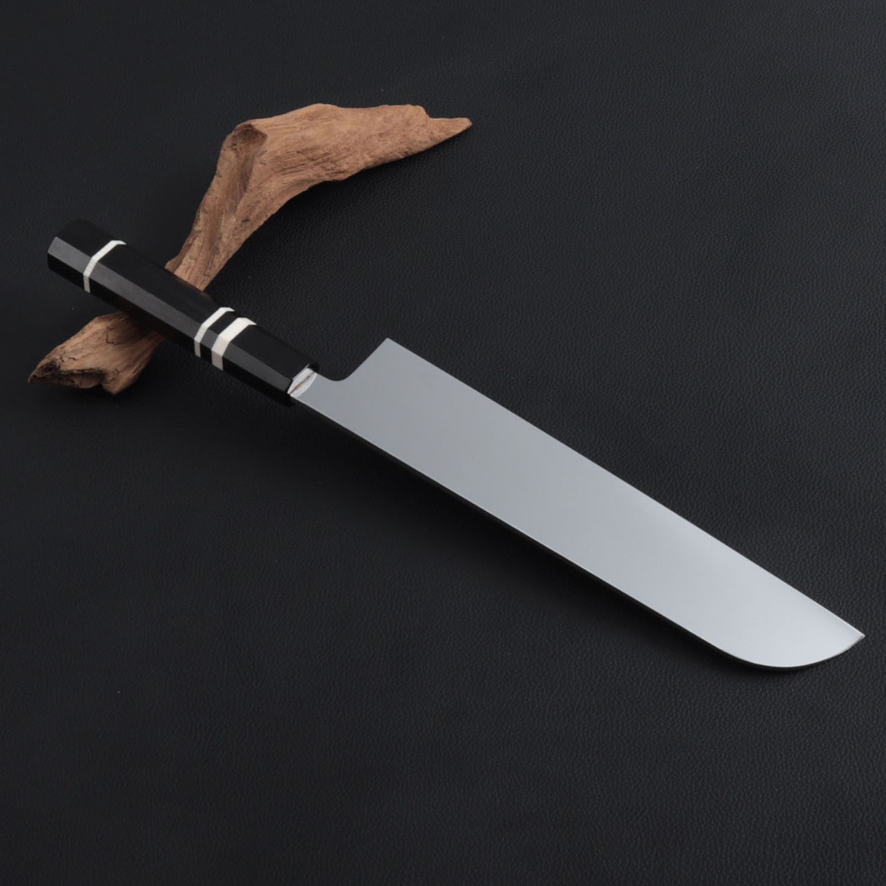 楽天市場】鎌型薄刃 8寸（刃渡り240mm）通常鏡面仕上げ 本刃付け 料理