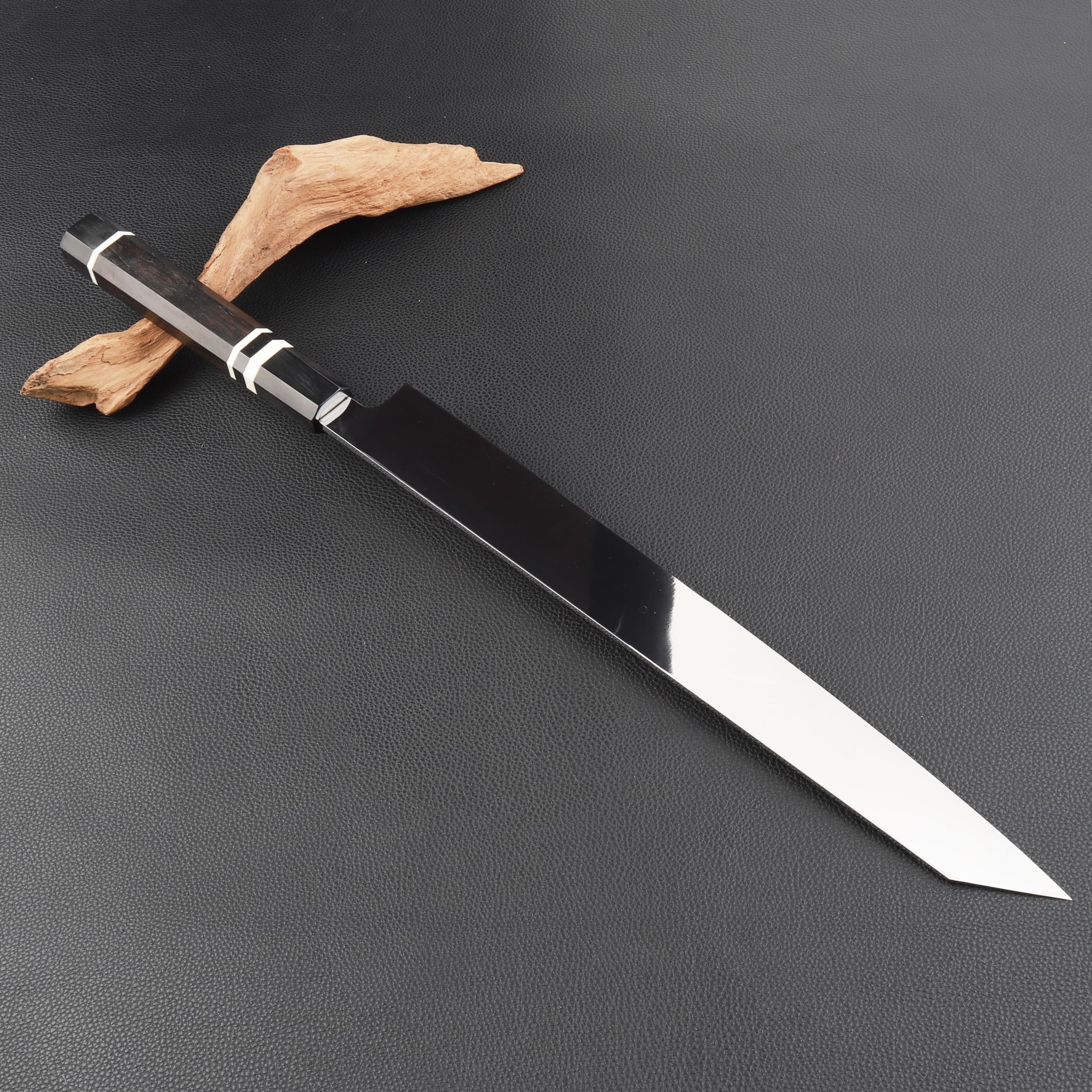 楽天市場】切付柳刃包丁 尺（刃渡り300mm）通常鏡面仕上げ 本刃付け