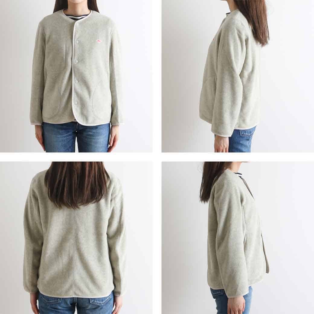 楽天市場】DANTON ダントン ノーカラーフリースカーディガン