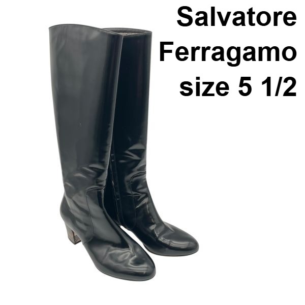 楽天市場】ロングブーツ フェラガモの通販