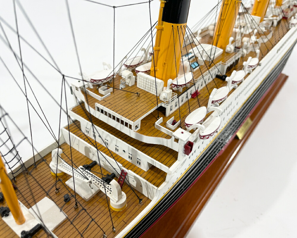 楽天市場】木製 手創り 模型船 タイタニック号 【Wooden Model Boat