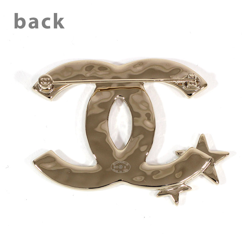 楽天市場】シャネル CHANEL ブローチ メタル CCマーク ストラス ライン