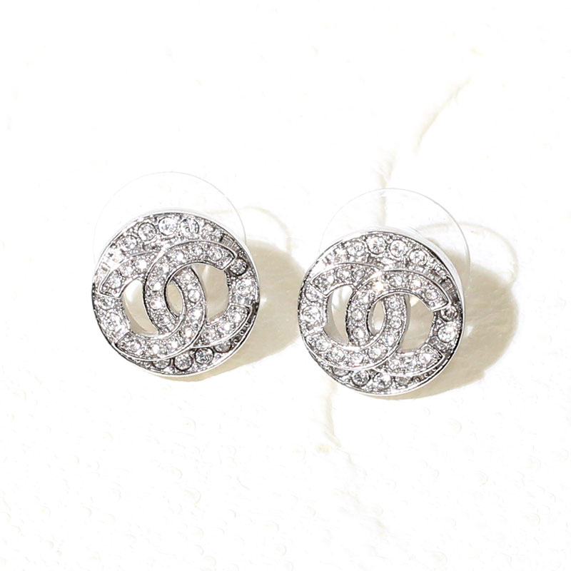 楽天市場】シャネル CHANEL ピアス CCマーク ダブルC ラインストーン