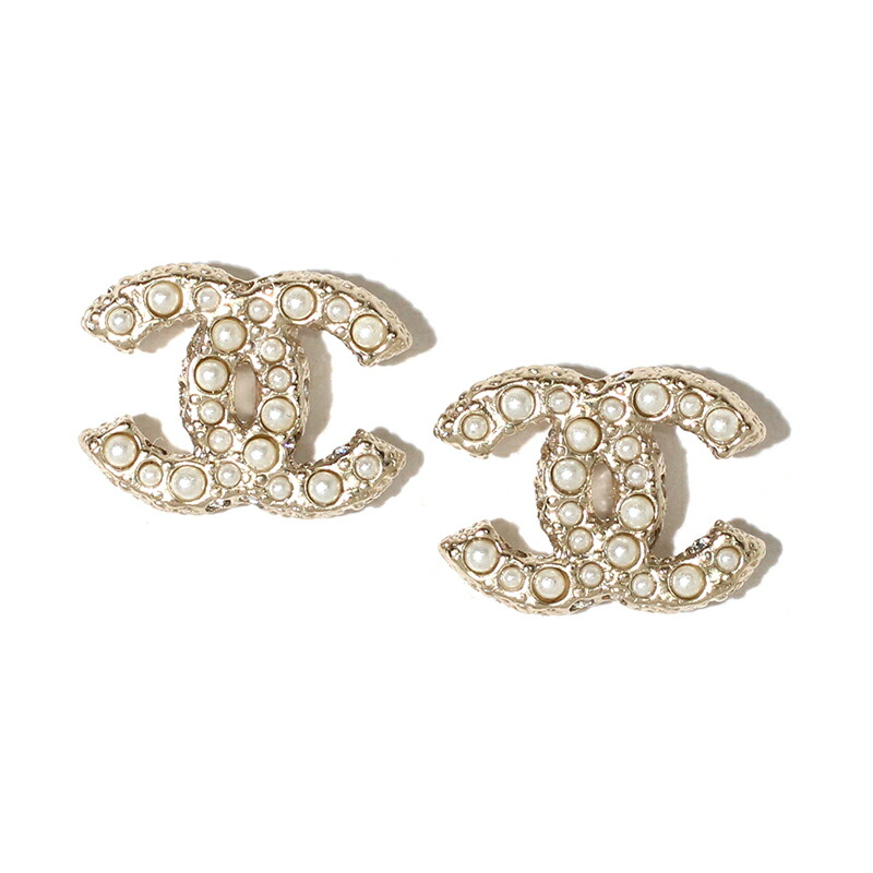 楽天市場】シャネル CHANEL ピアス CCマーク メタル＆コスチューム