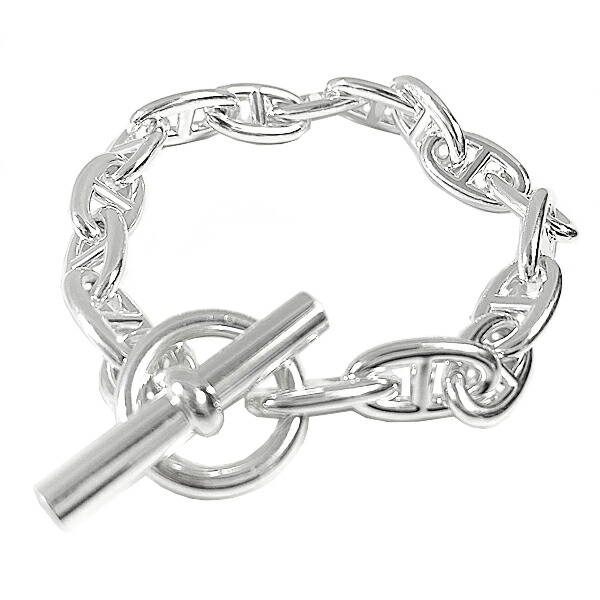 楽天市場】《 新品 》 エルメス シェーヌダンクル GM 16コマ シルバー