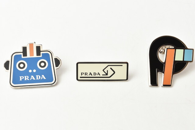 楽天市場】プラダ ピンブローチ/ピンバッジ 3点セット PRADA