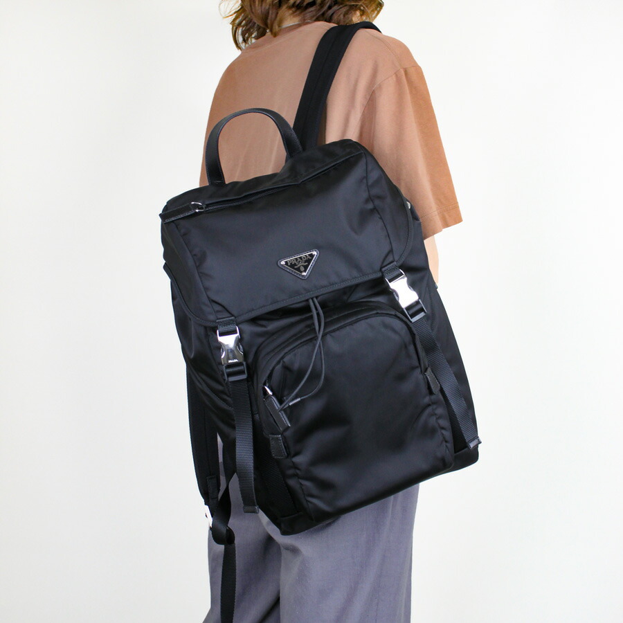 楽天市場】プラダ PRADA (2VZ1352DMG) Re-Nylon xサフィアーノレザー